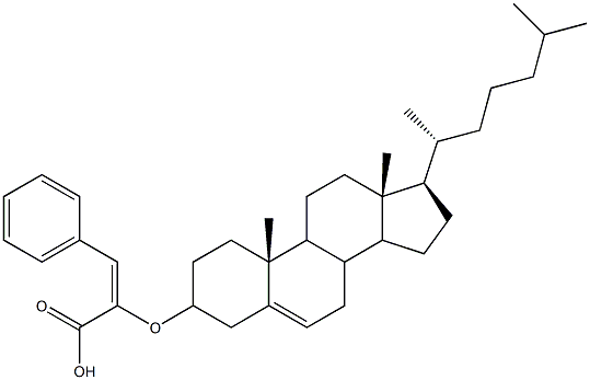 (E)-2-[(Cholest-5-en-3-yl)oxy]-3-phenylpropenoic acid