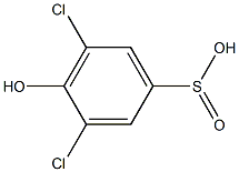 3,5-Dichloro-4-hydroxybenzenesulfinic acid Structure