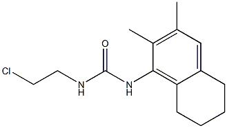 1-(2-クロロエチル)-3-(2,3-ジメチル-5,6,7,8-テトラヒドロナフタレン-1-イル)尿素 化学構造式