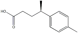 [R,(-)]-4-p-Tolylvaleric acid Struktur