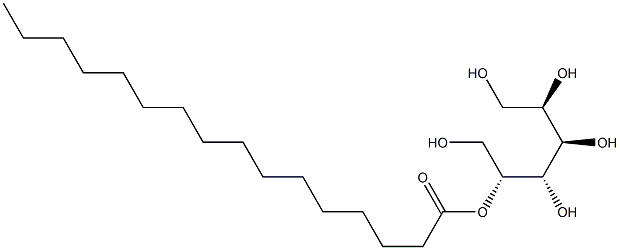 D-マンニトール2-ヘキサデカノアート 化学構造式