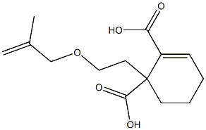 2-Cyclohexene-1,2-dicarboxylic acid hydrogen 1-[2-(methallyloxy)ethyl] ester Struktur