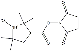 2,2,5,5-Tetramethyl-3-[(2,5-dioxopyrrolidin-1-yl)oxy]carbonylpyrrolidine 1-oxide Structure