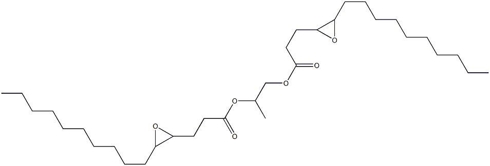 Bis(4,5-epoxypentadecanoic acid)1,2-propanediyl ester Structure