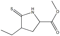 4-Ethyl-5-thioxopyrrolidine-2-carboxylic acid methyl ester Structure