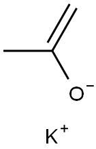 カリウム1-メチルエテン-1-オラート 化学構造式