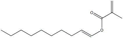 Methacrylic acid (1-decenyl) ester 结构式