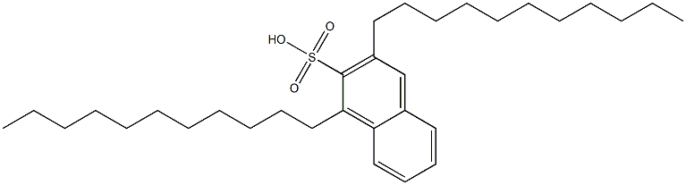 1,3-Diundecyl-2-naphthalenesulfonic acid 结构式