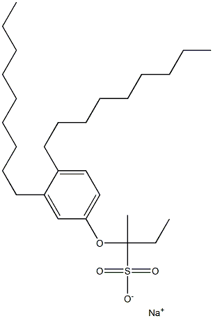 2-(3,4-Dinonylphenoxy)butane-2-sulfonic acid sodium salt Structure