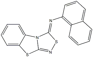 3-(1-Naphthalenyl)imino[1,2,4]thiadiazolo[3,4-b]benzothiazole|