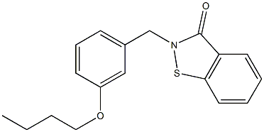 2-[3-Butoxybenzyl]-1,2-benzisothiazol-3(2H)-one|