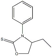 3-フェニル-4-エチルオキサゾリジン-2-チオン 化学構造式