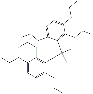3,3'-イソプロピリデンビス(1,2,4-トリプロピルベンゼン) 化学構造式