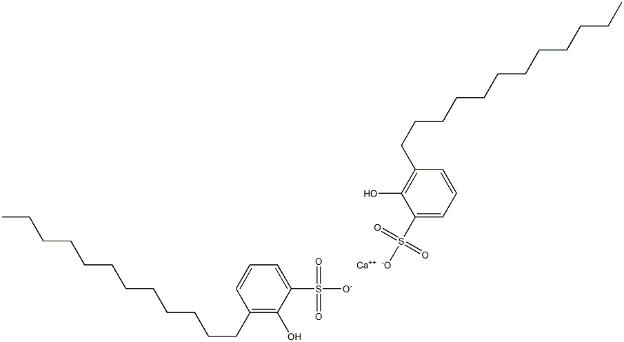 Bis(2-hydroxy-3-dodecylbenzenesulfonic acid)calcium salt Struktur