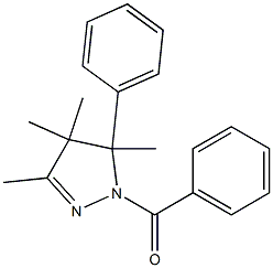 4,5-Dihydro-3,4,4,5-tetramethyl-5-phenyl-1-benzoyl-1H-pyrazole