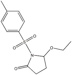 5-エトキシ-1-[[4-メチルフェニル]スルホニル]ピロリジン-2-オン 化学構造式