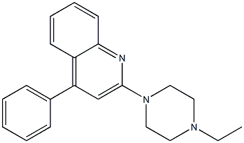 2-(4-Ethylpiperazin-1-yl)-4-phenylquinoline Structure