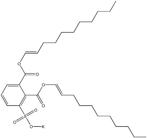 3-(Potassiosulfo)phthalic acid di(1-undecenyl) ester