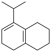 1,2,3,4,5,6-ヘキサヒドロ-8-イソプロピルナフタレン 化学構造式