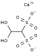 2,2-Dihydroxyethane-1,1-disulfonic acid calcium salt Structure