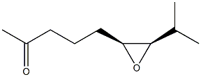 5-(3β-イソプロピルオキシラン-2β-イル)-2-ペンタノン 化学構造式