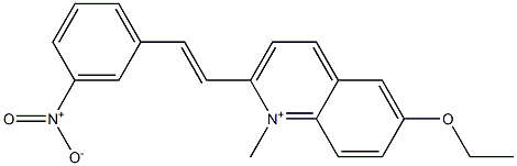 6-Ethoxy-1-methyl-2-(m-nitrostyryl)quinolinium|