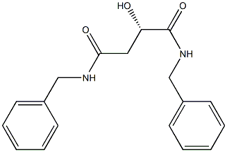 [S,(-)]-N,N'-Dibenzyl-2-hydroxysuccinamide 结构式