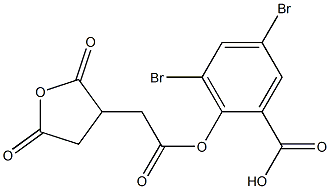  3,5-Dibromo-2-[[[(2,5-dioxotetrahydrofuran)-3-yl]acetyl]oxy]benzoic acid