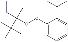 2-Isopropylphenyl 1,2,2-trimethyl-1-ethylpropyl peroxide,,结构式