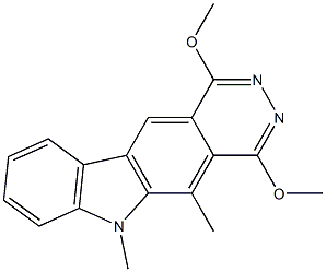 1,4-Dimethoxy-5-methyl-6-methyl-6H-pyridazino[4,5-b]carbazole