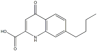 7-Butyl-1,4-dihydro-4-oxoquinoline-2-carboxylic acid,,结构式