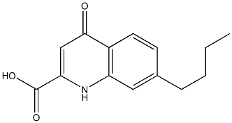 7-Butyl-1,4-dihydro-4-oxoquinoline-2-carboxylic acid Struktur