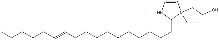 1-Ethyl-2-(11-heptadecenyl)-1-(2-hydroxyethyl)-4-imidazoline-1-ium Struktur