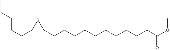 12,13-Epithiooctadecanoic acid methyl ester,,结构式