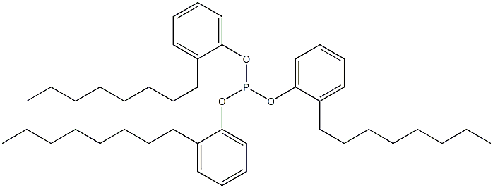 Phosphorous acid tris(2-octylphenyl) ester,,结构式
