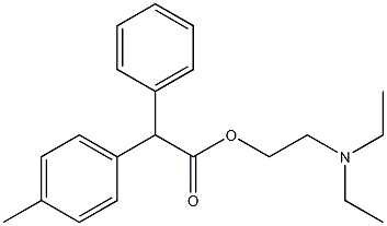 2-Phenyl-2-(p-tolyl)acetic acid 2-(diethylamino)ethyl ester Structure