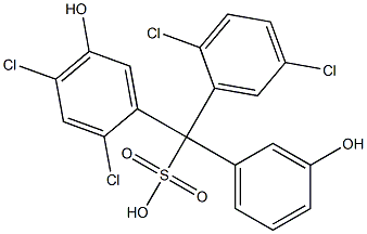 (2,5-Dichlorophenyl)(2,4-dichloro-5-hydroxyphenyl)(3-hydroxyphenyl)methanesulfonic acid