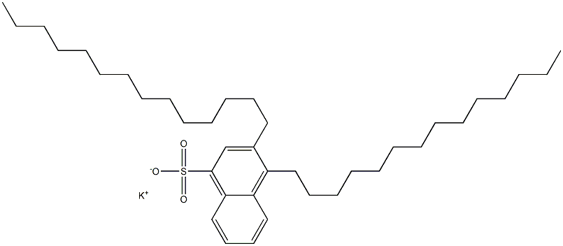 3,4-Ditetradecyl-1-naphthalenesulfonic acid potassium salt|