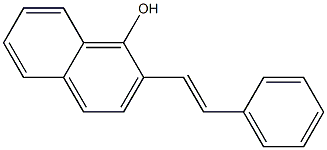 2-(2-Phenylethenyl)naphthalen-1-ol,,结构式