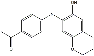 4'-[[(3,4-Dihydro-6-hydroxy-2H-1-benzopyran)-7-yl]methylamino]acetophenone