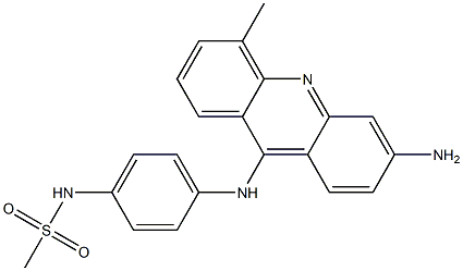 N-[4-[[3-Amino-5-methylacridin-9-yl]amino]phenyl]methanesulfonamide Structure