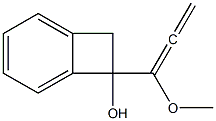 1,2-Dihydro-1-(1-methoxy-1,2-propadienyl)benzocyclobuten-1-ol,,结构式