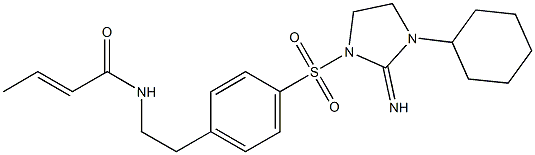 N-[p-[(3-Cyclohexyl-2-iminoimidazolidin-1-yl)sulfonyl]phenethyl]-2-butenamide|