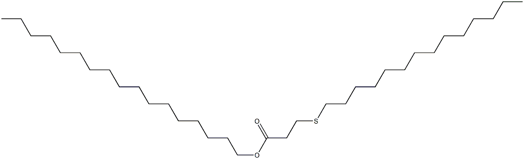 3-(テトラデシルチオ)プロピオン酸ヘプタデシル 化学構造式