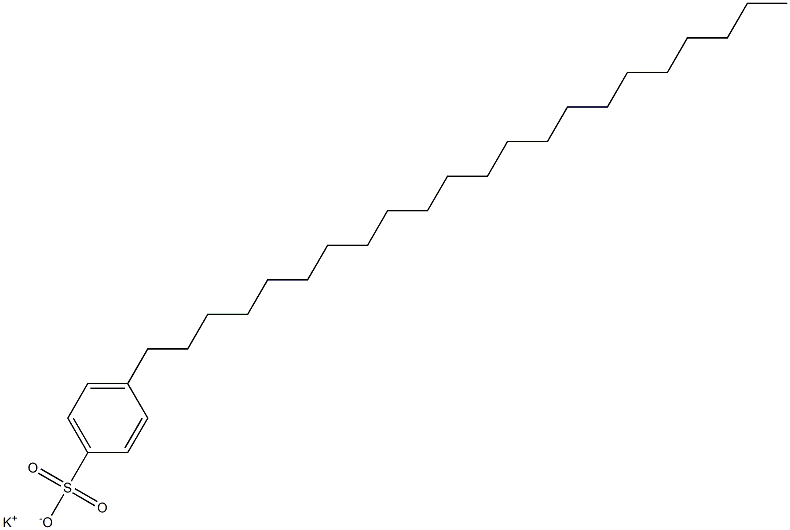 4-Docosylbenzenesulfonic acid potassium salt Structure