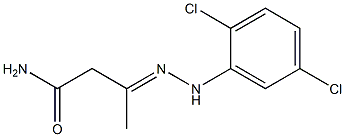 3-[2-(2,5-Dichlorophenyl)hydrazono]butyramide,,结构式
