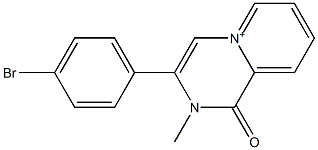  1,2-Dihydro-2-methyl-1-oxo-3-(4-bromophenyl)pyrido[1,2-a]pyrazin-5-ium