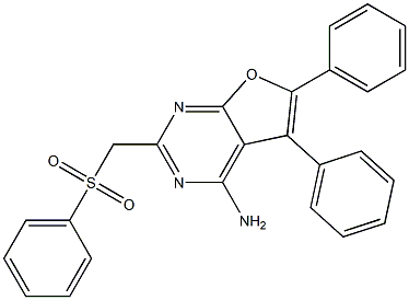 4-Amino-2-phenylsulfonylmethyl-5,6-diphenylfuro[2,3-d]pyrimidine