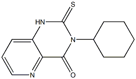 3-Cyclohexyl-1,2-dihydro-2-thioxopyrido[3,2-d]pyrimidin-4(3H)-one Struktur