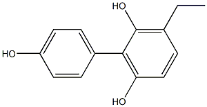 3-Ethyl-1,1'-biphenyl-2,4',6-triol Structure